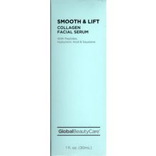 Global Beauty Care Smooth & Lift Collagen Facial Serum with Peptides, Hyaluronic