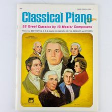 Classical Piano - 32 Great Classics by 13 Master Composers Songbook