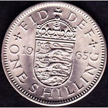 1965 Great Britain 1 Shilling Coin English