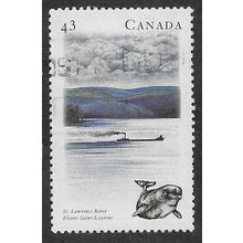 CAN 1993 43c 'RIVERS- ST LAWRENCE RIVER' (3RD SERIES) FINE USED (EBID71-265)