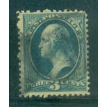 Used 184 3c George Washington Barely Clears M00508