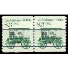 2128a 8.3c Ambulance Very Fine MNH Dry Gum Pair PreCnx W1602