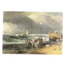 A COAST SCENE by J M W Turner unused postcard #