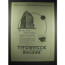 1929 Titusville Boiler Ad - Master Printers Building