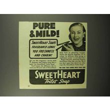 1940 SweetHeart Soap Ad - Pure