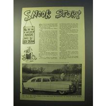 1951 Nash Airflyte Car Ad - Snook Story - Ed Zern