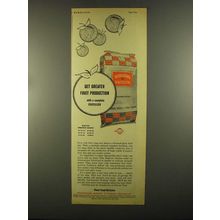 1955 International Minerals & Chemical fertilizer Ad - Fruit Production