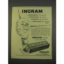 1955 Ingram Shaving Cream Ad - Concentrated for Economy