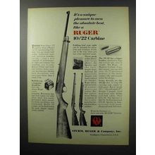 1968 Ruger 10/22 Autoloading Carbine Ad - Pleasure