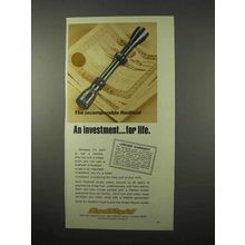 1975 Redfield Scopes Ad - An Investment for Life