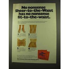 1975 No Nonsense Sheer-to-the-Waist Panty Hose Ad