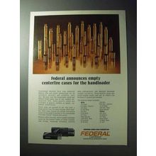 1977 Federal Cartridge Ad - Empty Centerfire Cases