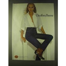 1979 Geoffrey Beene Beene Jeans Fashion Ad