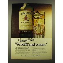 1979 Jameson Irish Whiskey Ad - Scotch and Water