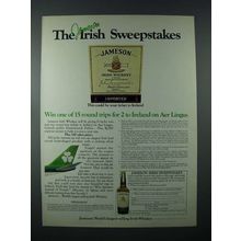 1979 Jameson Irish Whiskey Ad - The Sweepstakes