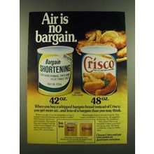 1983 Crisco Shortening Ad - Air is no bargain