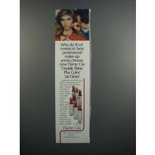 1983 Flame Glo Double Shine Plus Color Lip Gloss Ad