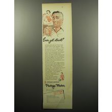 1951 Pitney-Bowes Postage Meter Ad - Ever get stuck?
