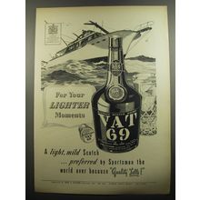 1951 Vat 69 Scotch Advertisement