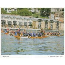 Dragon Boats Crazy Bristol Boat Race Postcard