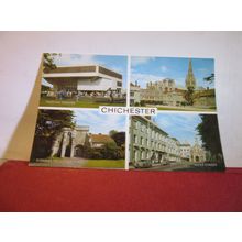 multiview, CHICHESTER, SUSSEX unused postcard by J. Salmon =