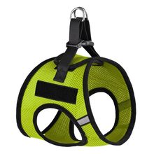 York Nylon Mesh Harness with removable Patches Lime Green 15"-16"