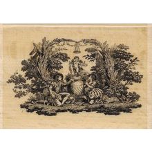 Dovecraft Laura Ashley Wood Mounted Rubber Stamp. App 7x5cm. Stamping Cardmaking