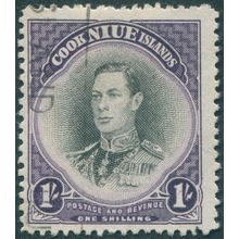 Niue 1944 1s black & violet SG95 used