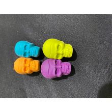 SKULL Erasers lot of 4