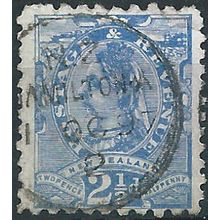 New Zealand 1896 SG230 2 1/2d Blue Perf 10x11 Fine Used .. ..
