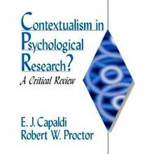 Contextualism in Psychological Research