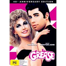 Grease DVD | 40th Anniversary | J. Travolta, Olivia Newton-John | Region 4