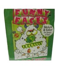 Funny Faces Book With Sticker & color For Hours Of Fun!