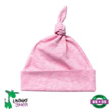 The Laughing Giraffe Baby Knotted Beanie Hat[ 0-6M Cotton Candy Pink ]