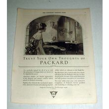 1923 Packard Car Ad - Trust Your Own Thoughts