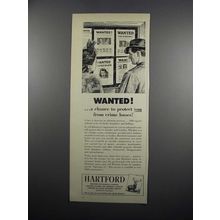 1950 Hartford Insurance Ad - Wanted!