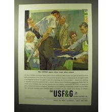 1964 USF&G Insurance Ad - Stays After School