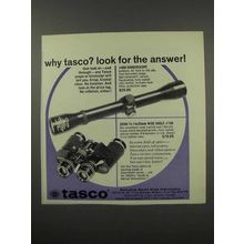 1966 Tasco Ad - #660 Rangerscope and Zoom Binoculars