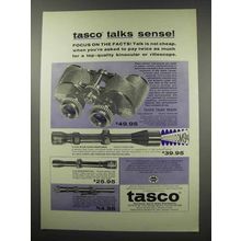 1966 Tasco Ad - Attache Model 118 Binoculars, Scopes