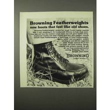 1975 Browning Featherweight Boots Ad - Like Old Shoes