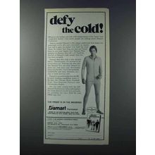 1981 Damart Thermawear Ad - Defy The Cold!