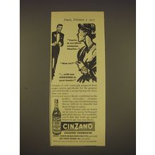 1955 Cinzano Vermouth Ad - You're in excellent company, Charles