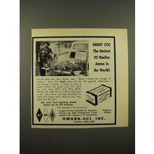 1968 Omark-CCI Primers Advertisement - Shoot CCI! - The Hottest 22 rimfire ammo