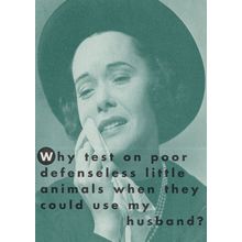 Body Shop Comic Battered Bullied Husband Advertising Postcard