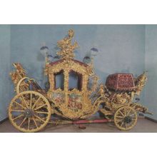 Konig Ludwig II Von Bayern German Coach Carriage Postcard