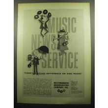 1957 Westinghouse Broadcasting Company Ad - Music News Service