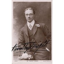 Huntley Wright Music Hall Comedian Hand Signed Postcard Photo