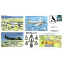 St Mawgan RAF Station BC Laite Military Map LTD TO 100 Hand Signed FDC