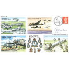 RAF Hemswell WW2 144 Squadron Leader Colin Rawlins Map LTD TO 100 Hand Signed FD