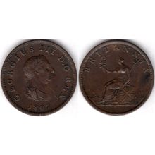 Great Britain. George III. Halfpenny 1807. dy21076